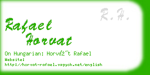 rafael horvat business card